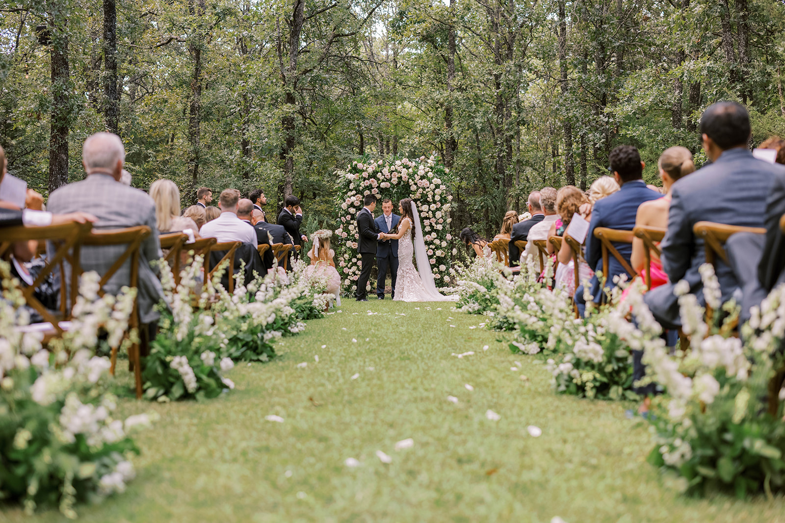 Hidden Wedding in the Woods at The White Sparrow Barn