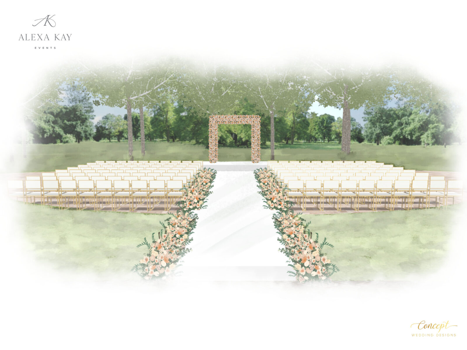 Wedding Renderings: Brooke and Eric's Wedding at The Olana