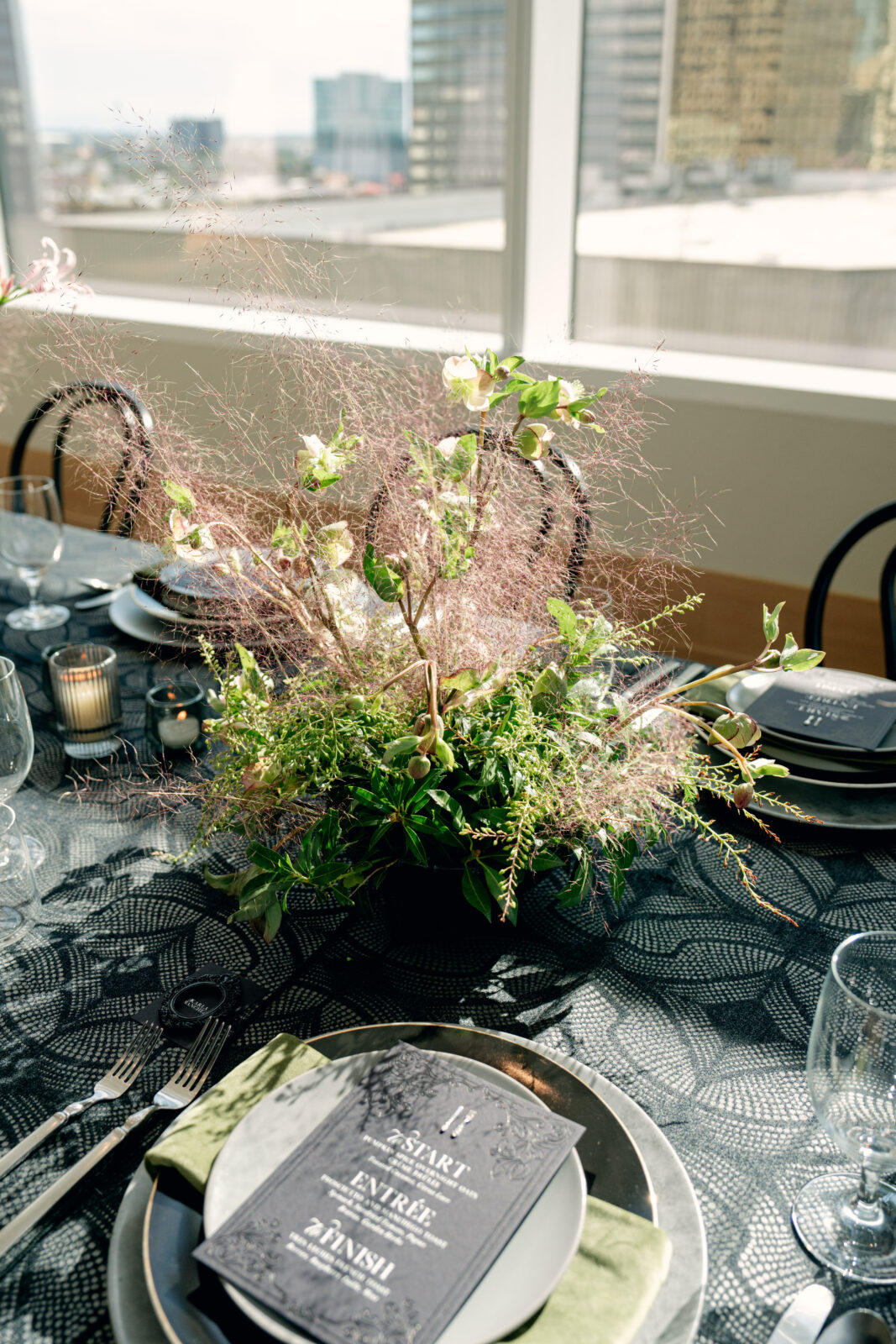 JW Dallas Modern Wedding Reception