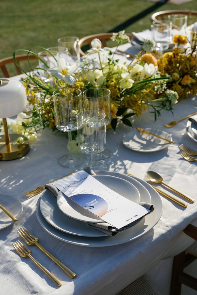 Design details styled by Alexa Kay Events at Cowboys Golf Club Dallas.