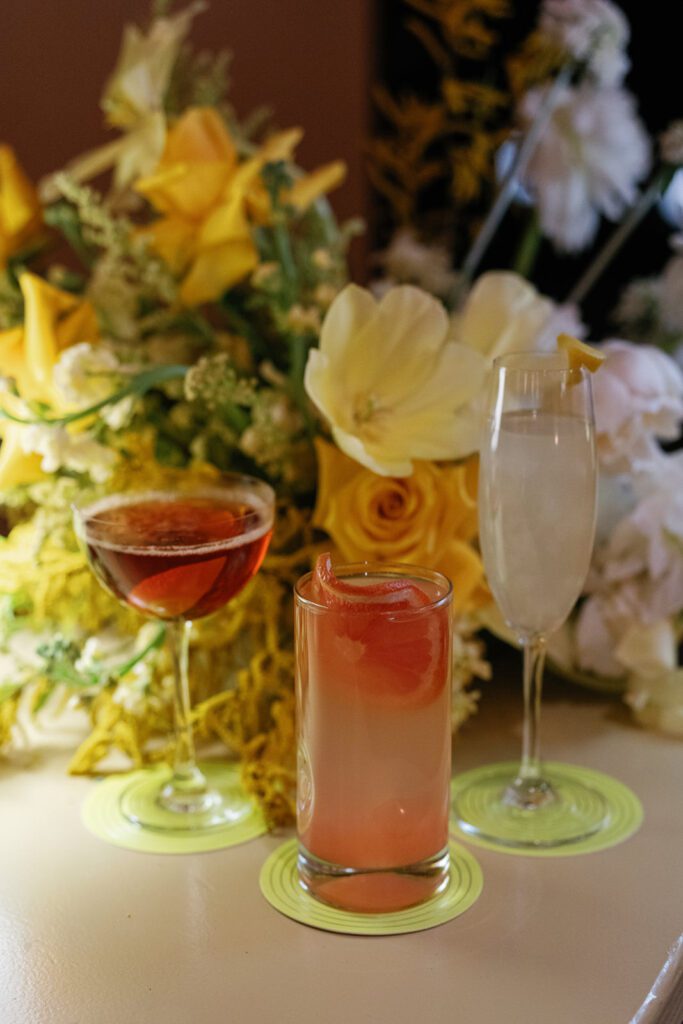 Creative event design scene captured by Megan Kay Photography at Cowboys Golf Club.